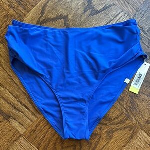 Summersalt Ruched High Leg High Rise Bottom ‘Hydrangea’ Size 10